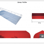 Ангар спортивный 15х35